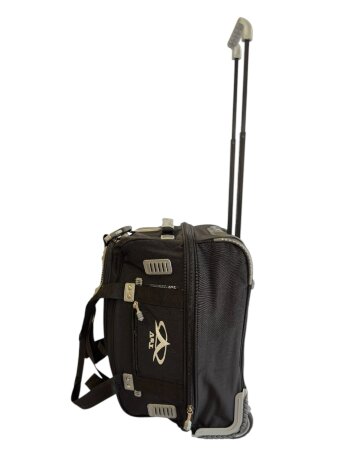 Сумка дорожная на колесах TsV 441,22 черн.жак/алюм