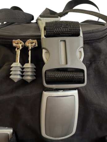 Сумка дорожная на колесах TsV 441,22 черн.жак/алюм