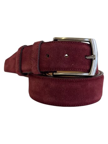 Ремень женский VW 40мм замша бордо