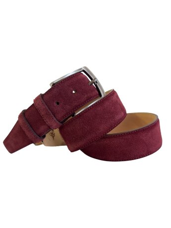 Ремень женский VW 40мм замша бордо