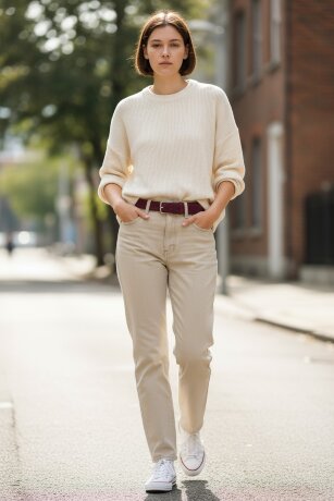 Ремень женский VW 40мм замша бордо