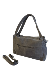 Сумка женская Wifeore W-9723-5 сер замша 