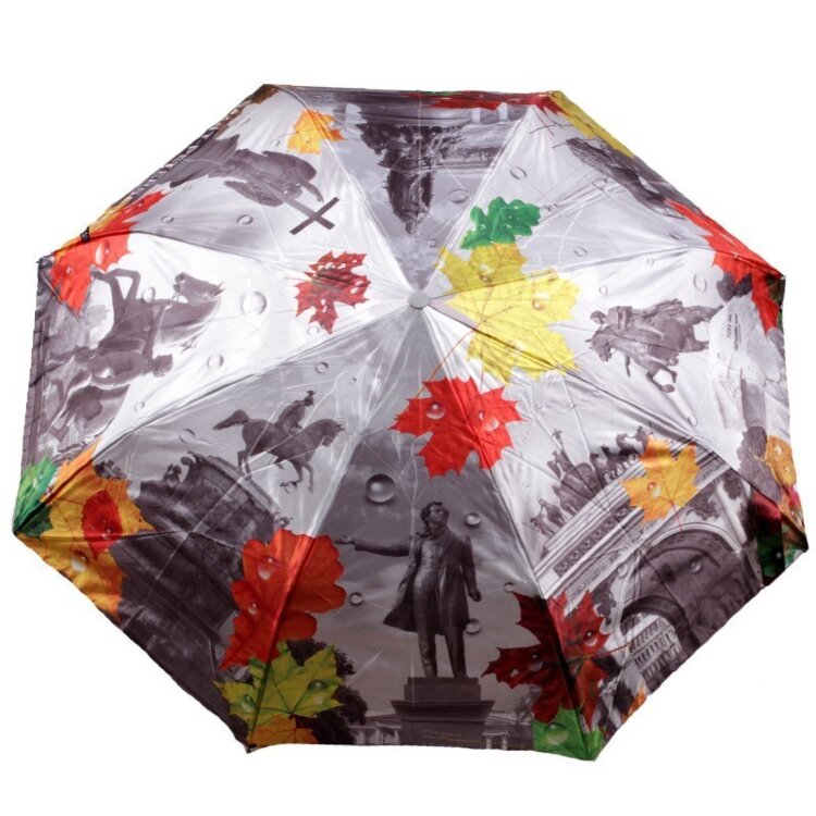 Зонтик спб. Зонт Greenhouse um-pl160-2/180. Зонт с листьями. Питерские зонты. Петербуржские зонтики.