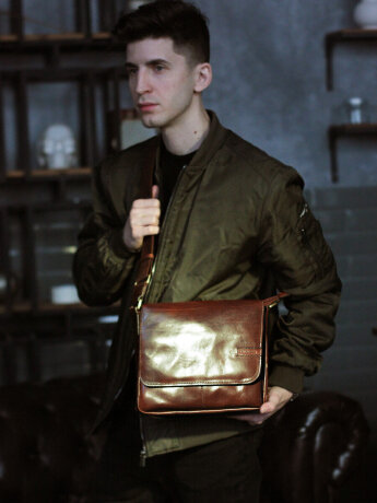 Сумка мужская Chiarugi 2683 brown