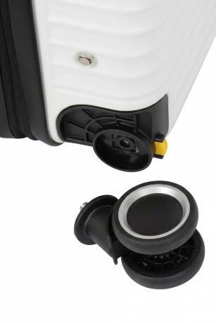Чемодан Bagvoyage BV01/16 белый со съемными колесами