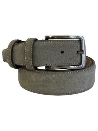 Ремень женский VW 35мм замша сер