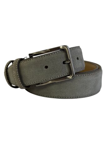 Ремень женский VW 35мм замша сер