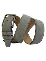 Ремень женский VW 35мм замша сер