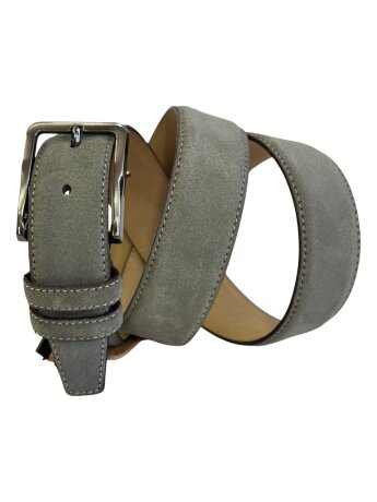 Ремень женский VW 35мм замша сер