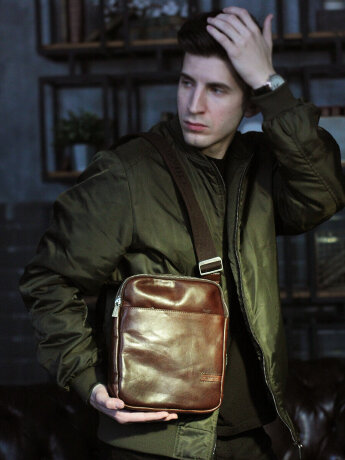 Сумка мужская Chiarugi 2636 brown