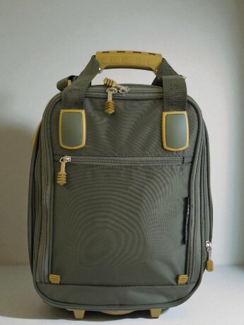 Сумка дорожная на колесах ручная кладь TsV 463,28 хаки/бронз