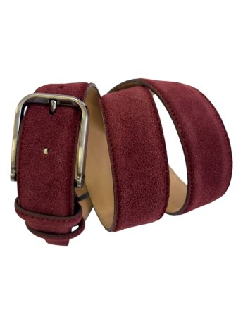 Ремень женский VW 35мм замша бордо