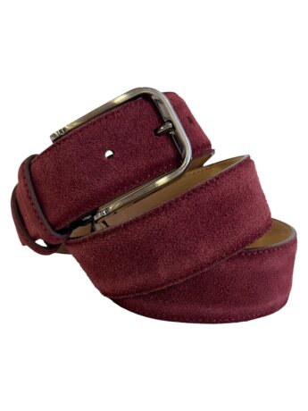 Ремень женский VW 35мм замша бордо