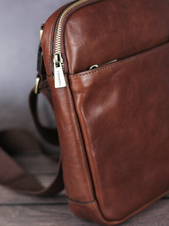 Сумка мужская Chiarugi 2636 cognac