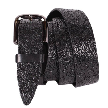 Ремень Sharpey цветы 35 черн (110) 