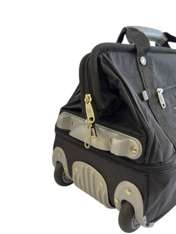 Сумка саквояж дорожная TsV 514,32 черн.жак/аллюм