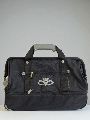 Сумка саквояж дорожная TsV 514,32 черн.жак/аллюм
