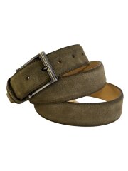 Ремень женский VW 35мм замша оливк