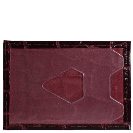 Чехол для карт бордо/череп/лак