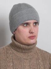 Шапка мужская WAG 808 св.сер/флис