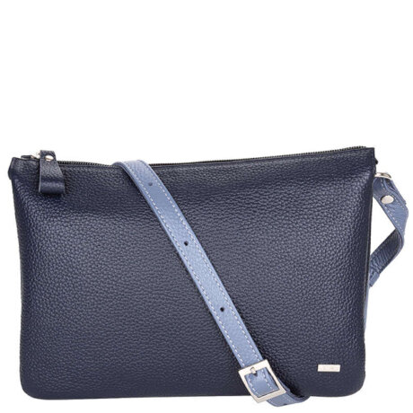 Сумка женская Esse БАРБАРА син/сер-гол.фл 78011