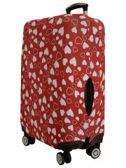 Чехол для чемодана 1023-4 сердца L