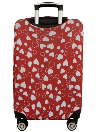 Чехол для чемодана 1023-4 сердца L