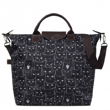 Сумка Antan ручная кладь 2-313 коты ч/б