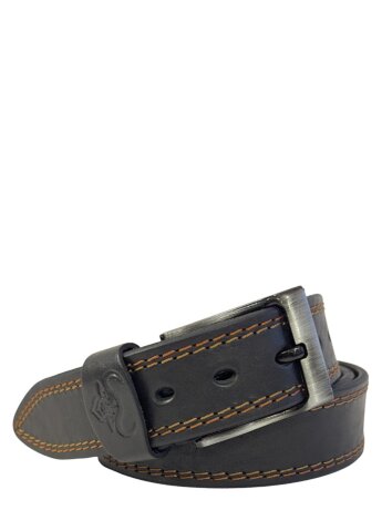 Ремень мужской Remart буйвол дв.строчка кор 40мм