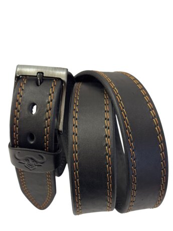 Ремень мужской Remart буйвол дв.строчка кор 40мм