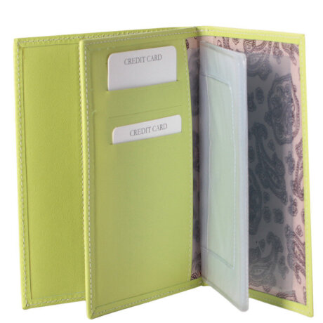 Бумажник водителя 2в1 Qoper 0967 l.green 