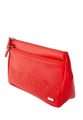 Косметичка ESSE Лена Red алый.тисн