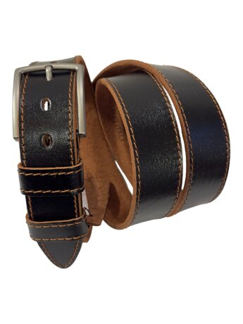 Ремень мужской Remart Кантри черн/кор.стр 40мм