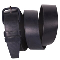 Ремень NS кожан.пряжка 40мм син